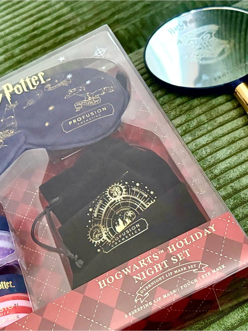 Profusion Cosmetics Harry Potter Holiday Night Set Black & Gold + Mirror NWT